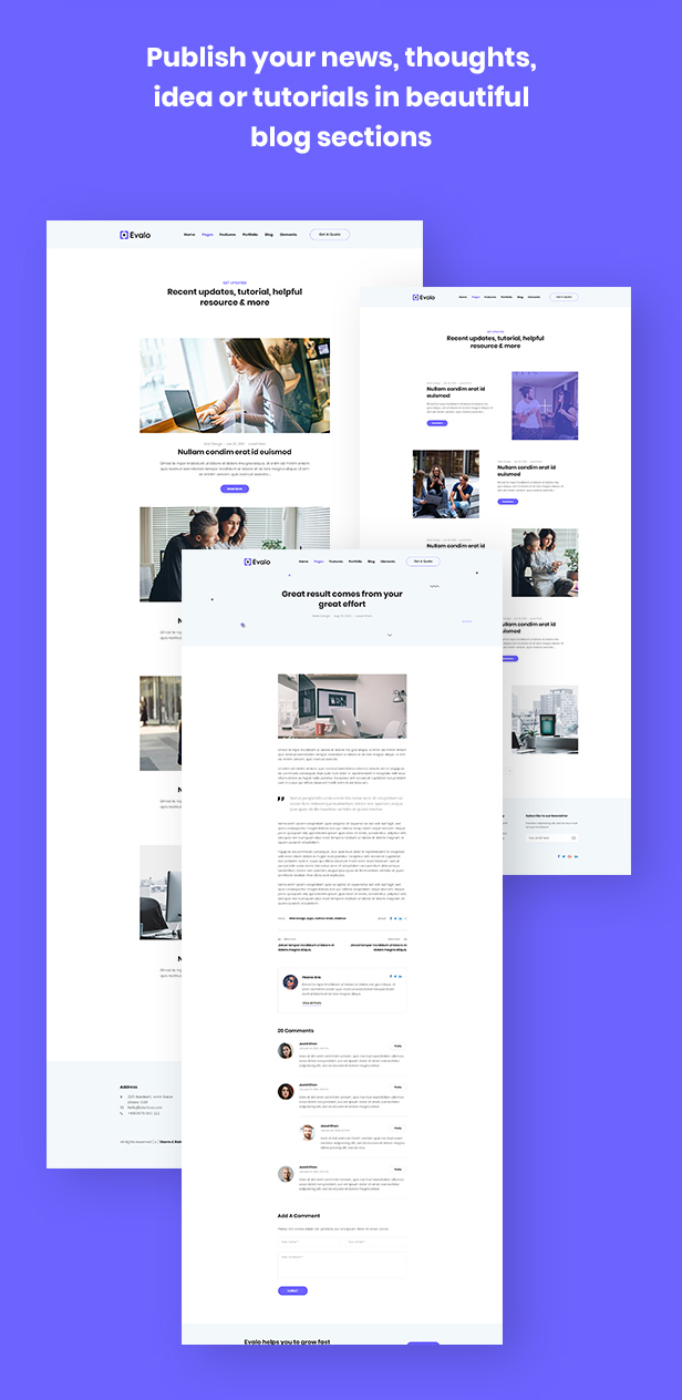 Evalo - Minimal SaaS Startup & Agency WordPress Theme - 4